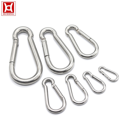 M4 Carabiner 316のステンレス鋼のスナップは電気めっきの表面を引っ掛ける