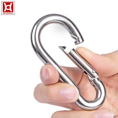 M4 Carabiner 316のステンレス鋼のスナップは電気めっきの表面を引っ掛ける